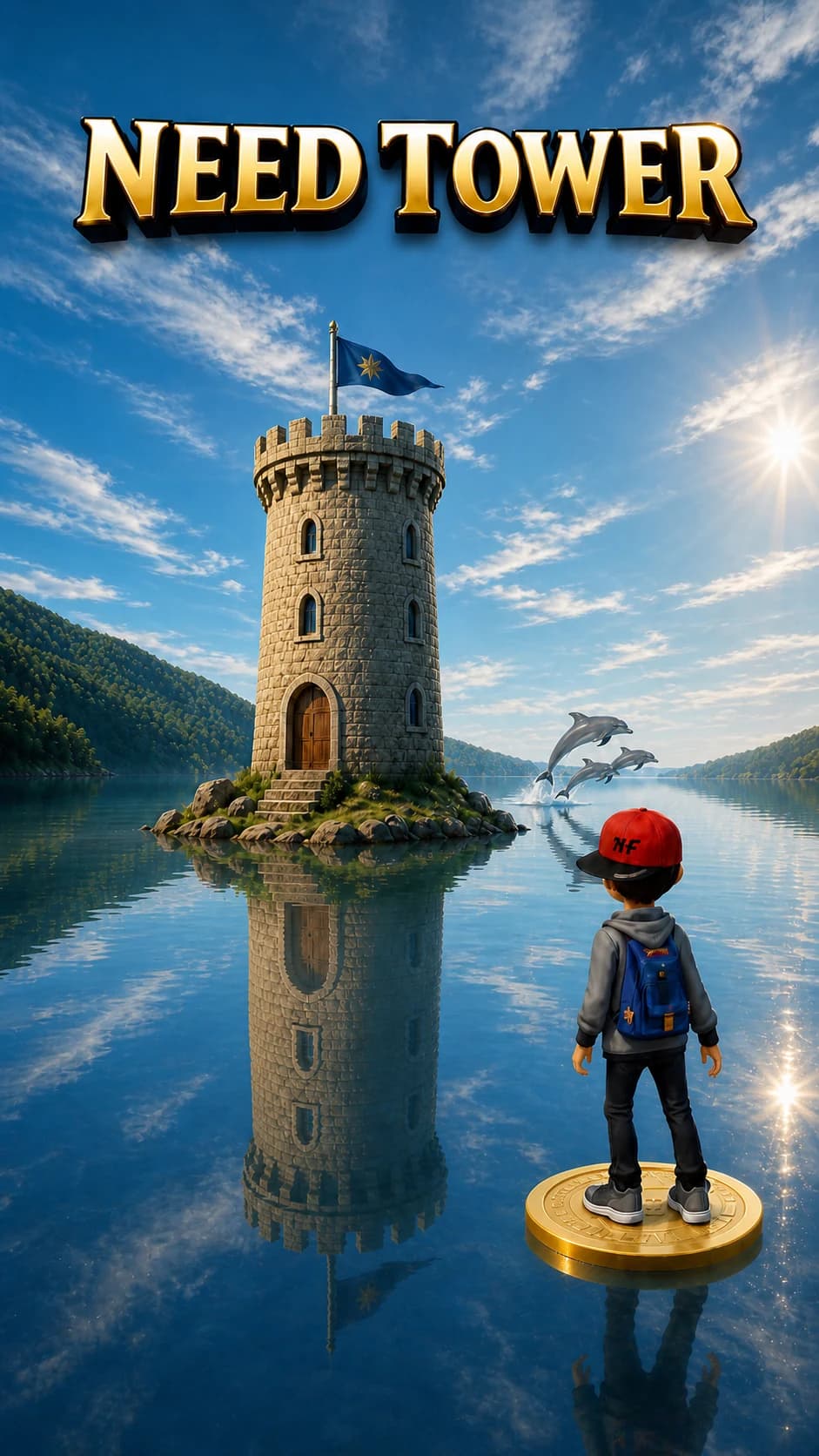 Need Tower háttérillusztráció a bejelentkezési képernyőhöz